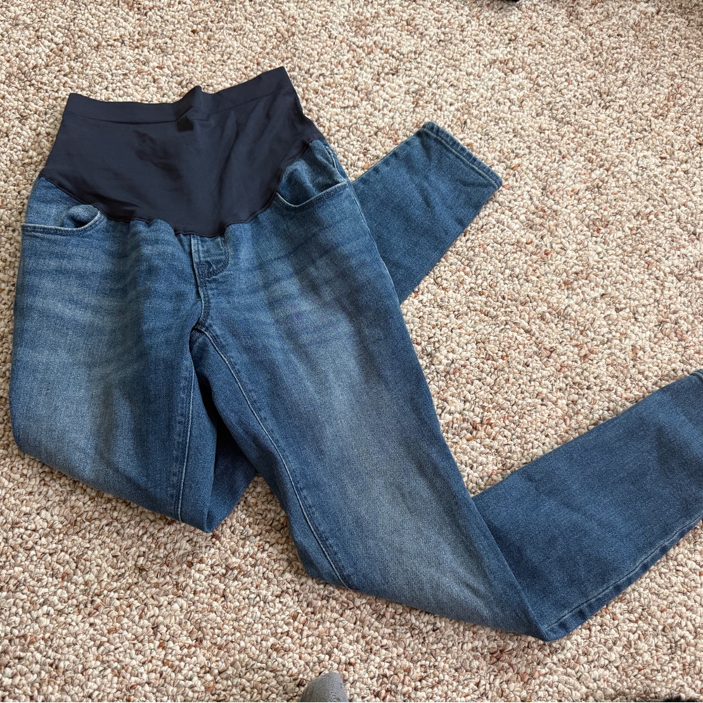 Old Navy Maternity Skinny Jeans with Black Panel